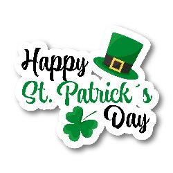 Happy St. Patrick's Day sticker